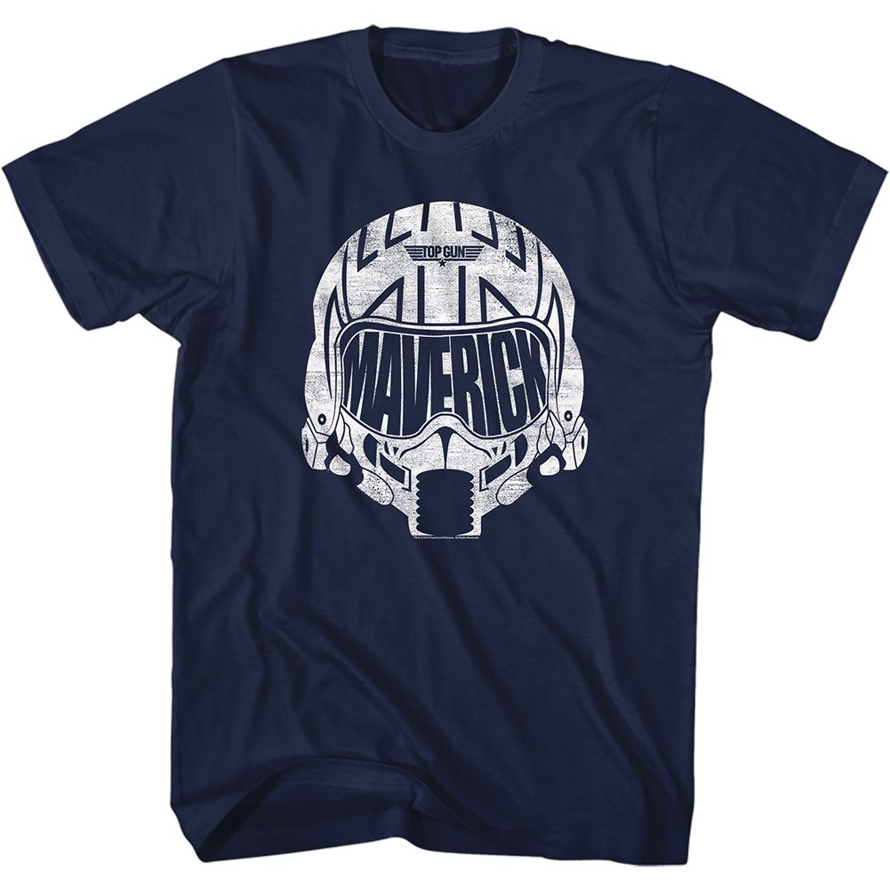 TOP GUN Brave T-Shirt, Wht Mav Helmet