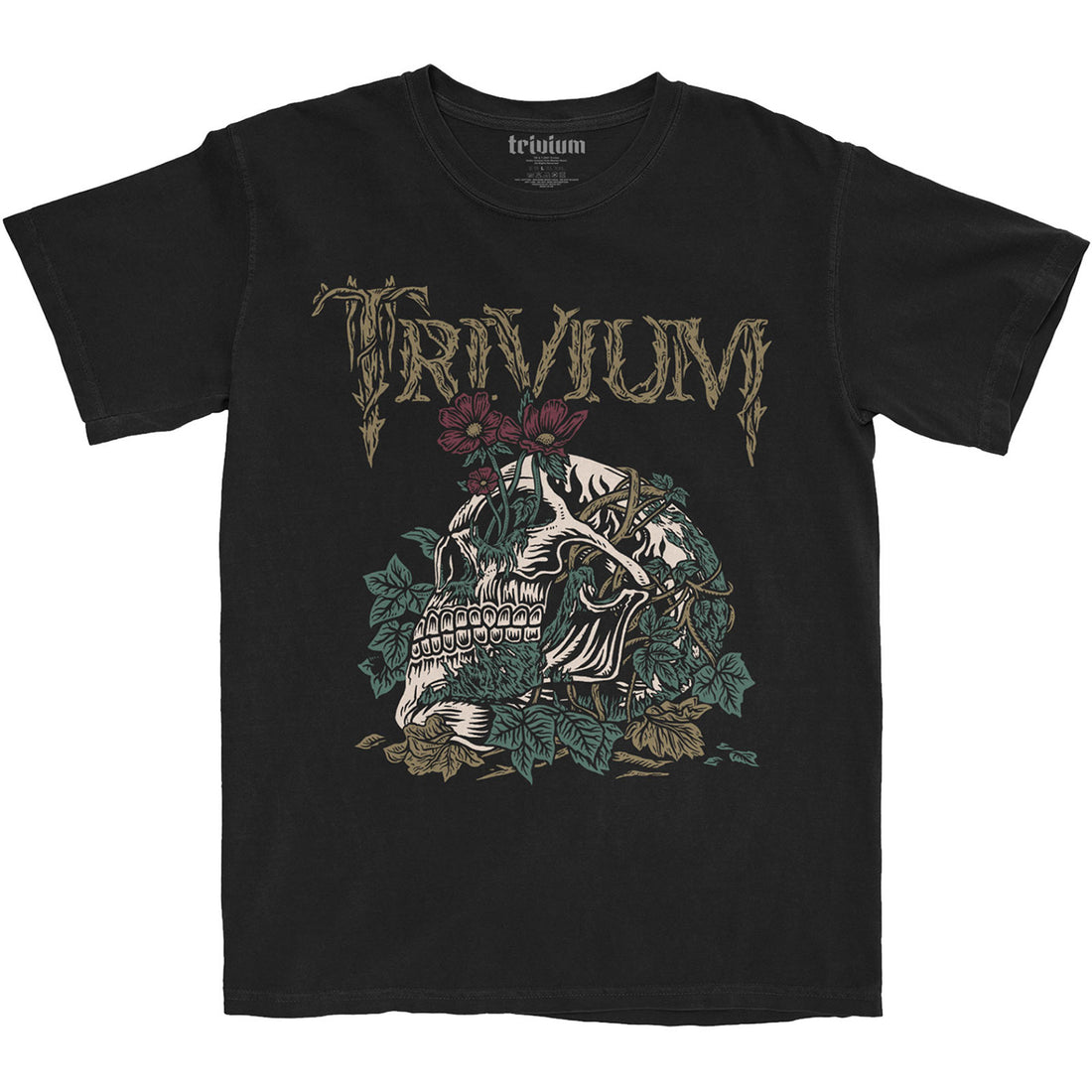 TRIVIUM Attractive T-Shirt, Skelly Flower