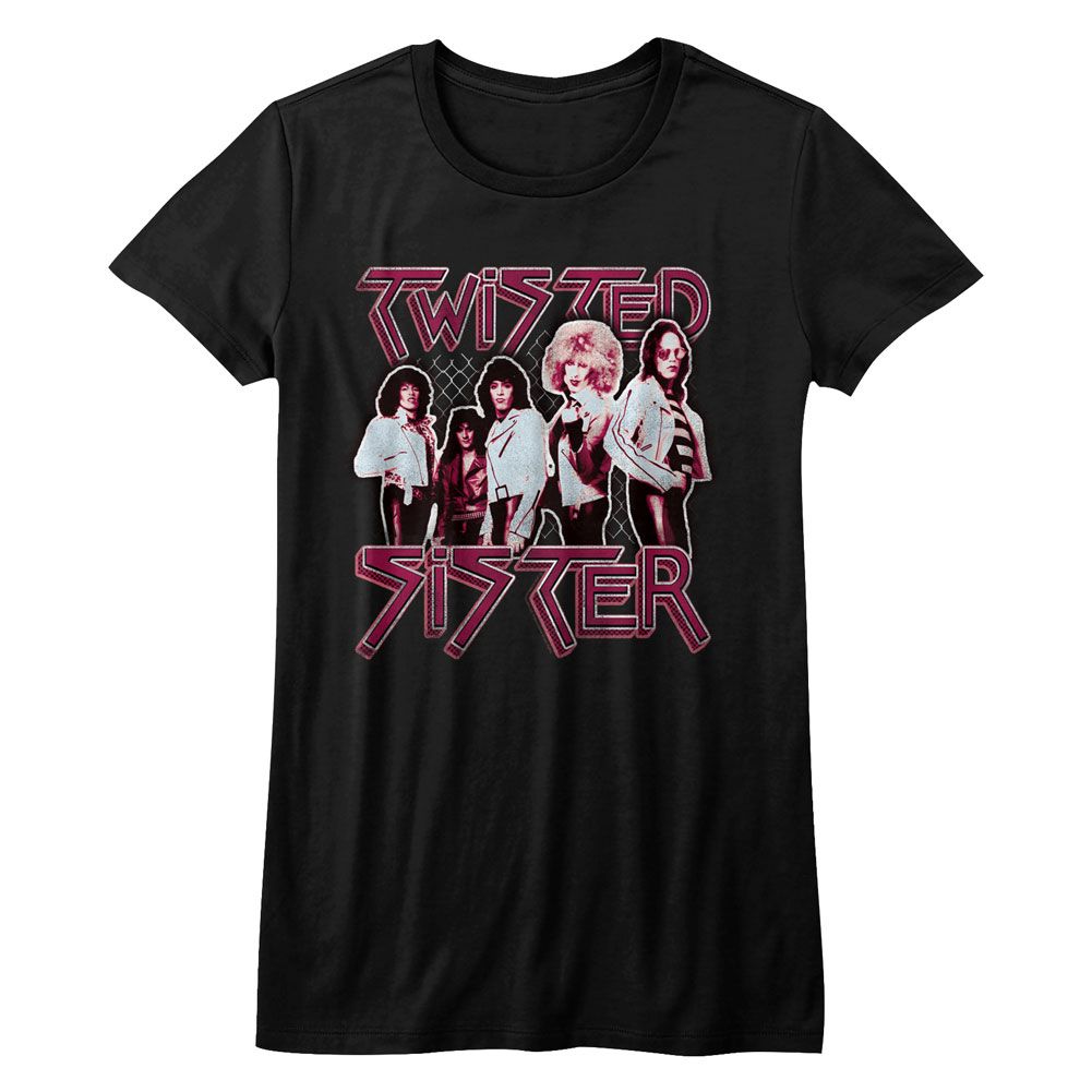 Women Exclusive TWISTED SISTER Eye-Catching T-Shirt, Pretty In Pink