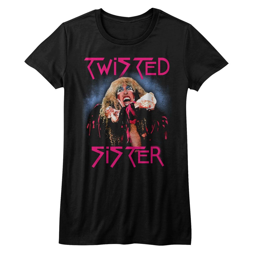 Women Exclusive TWISTED SISTER Eye-Catching T-Shirt, Twisted Dee