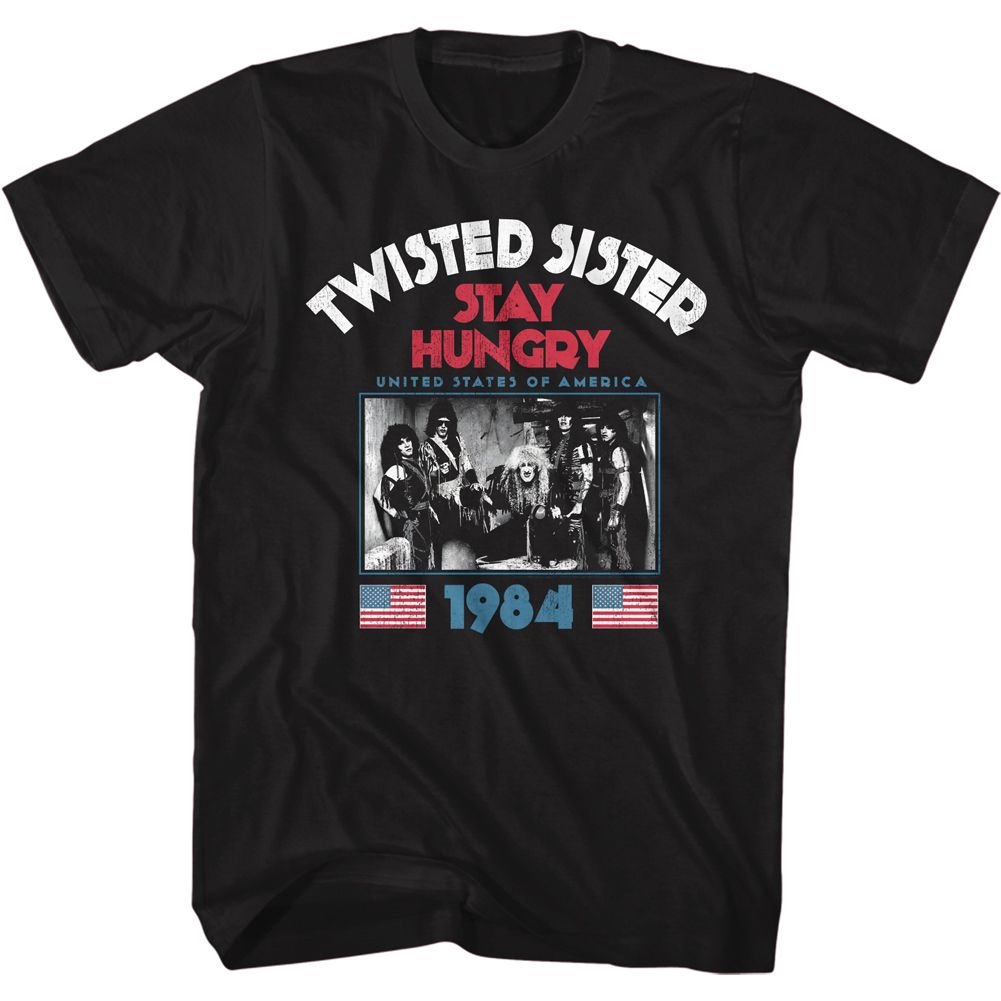 TWISTED SISTER Eye-Catching T-Shirt, Stay Hungry 1984