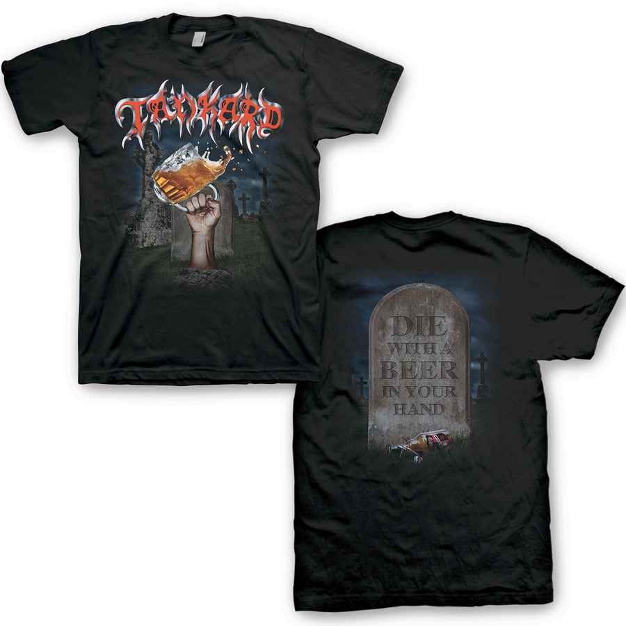 TANKARD Powerful T-Shirt, Die With A Beer