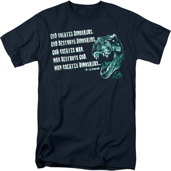 JURASSIC PARK Famous T-Shirt, God Creates Dinosaurs
