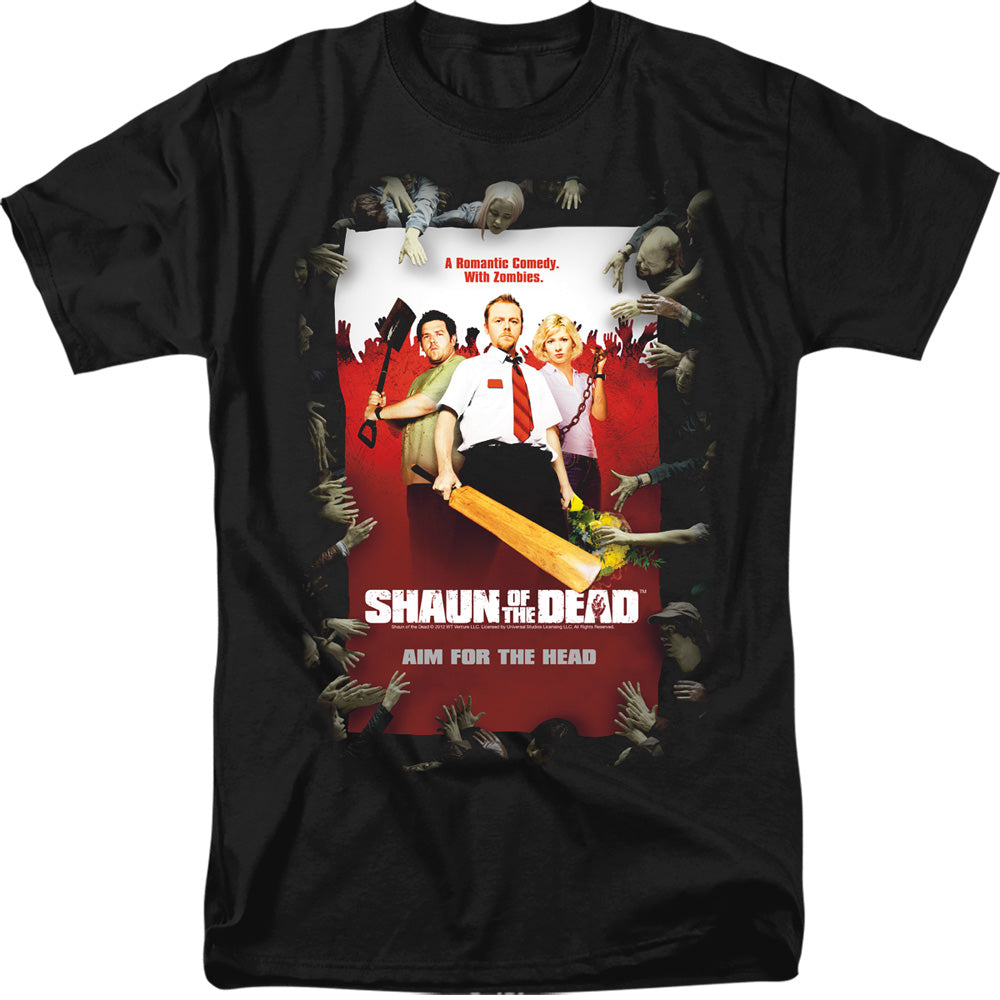 SHAUN OF THE DEAD Terrific T-Shirt, Poster | Authentic Band Merch