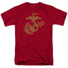 Exclusive US MARINE CORPS T-Shirt, Gold Emblem