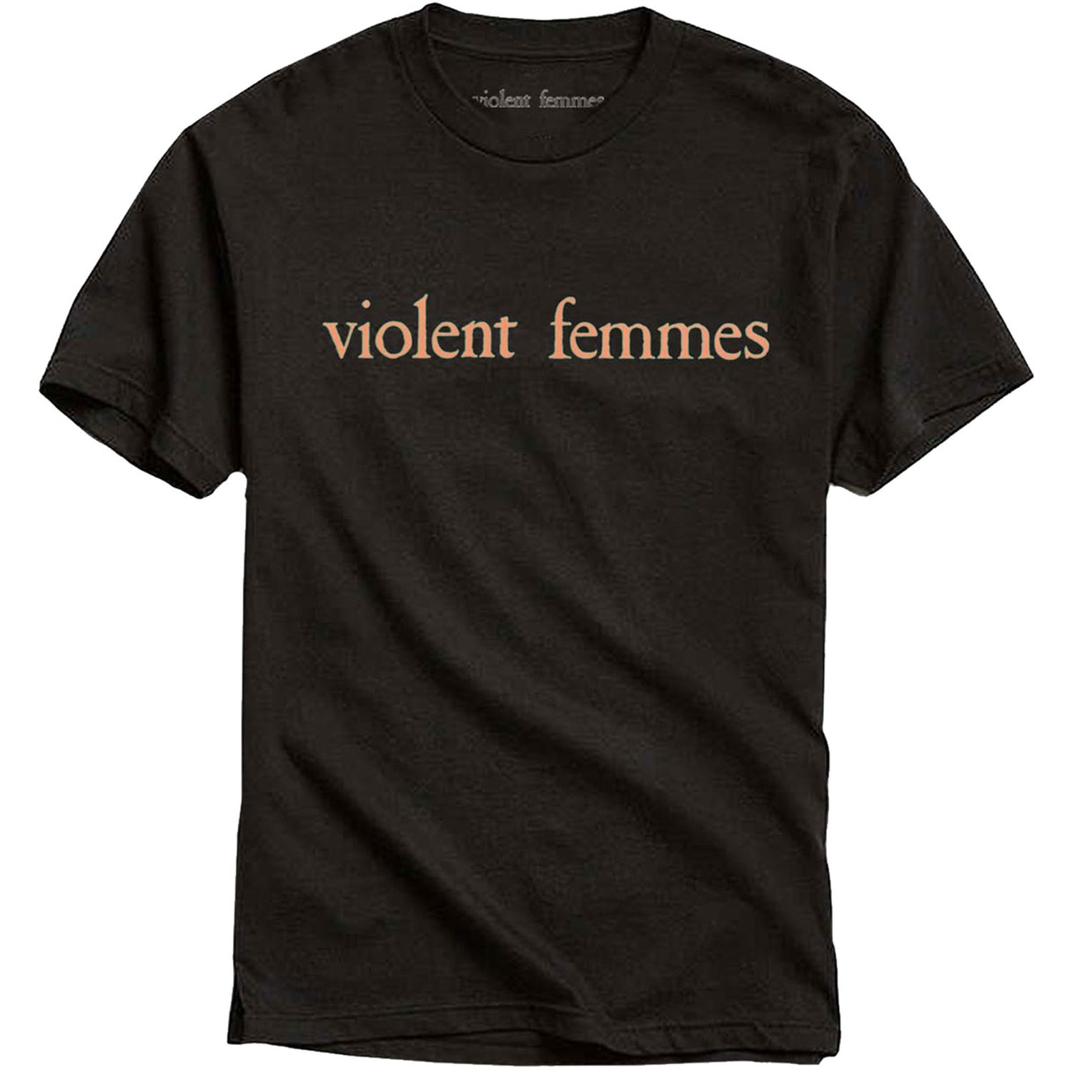 VIOLENT FEMMES Attractive T-Shirt, Salmon Pink Vintage Logo