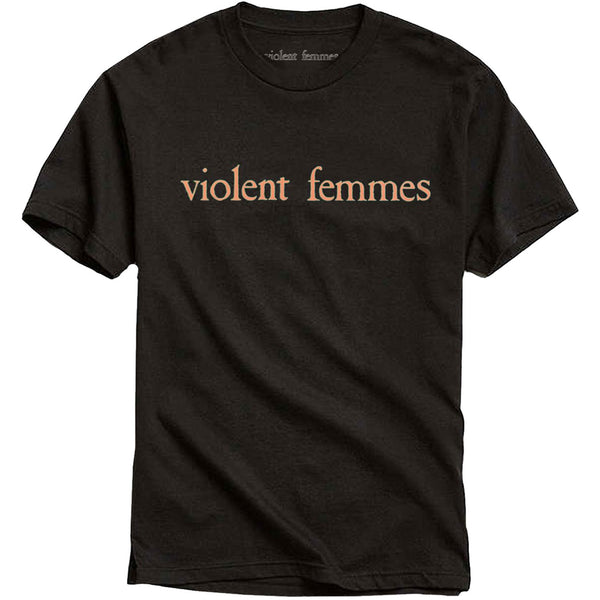 VIOLENT FEMMES Attractive T-Shirt, Salmon Pink Vintage Logo