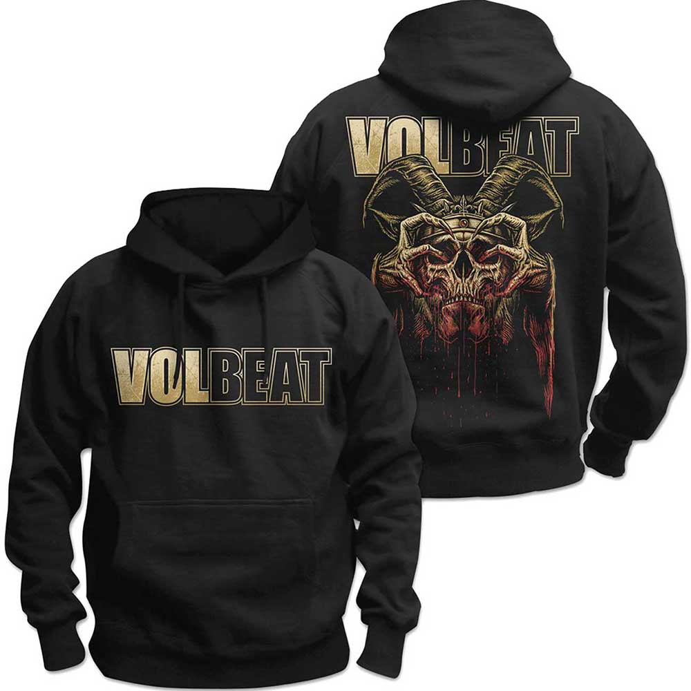 VOLBEAT Attractive Hoodies, Bleeding Crown Skull