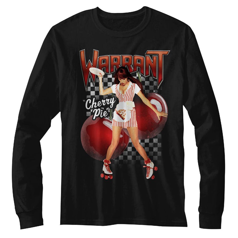 WARRANT Eye-Catching Long Sleeve T-Shirt, Cherry Pie