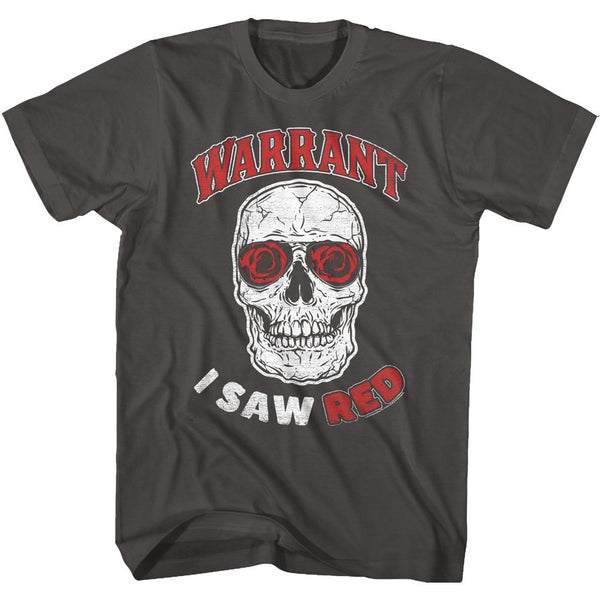 WARRANT Eye-Catching T-Shirt, I Saw Red