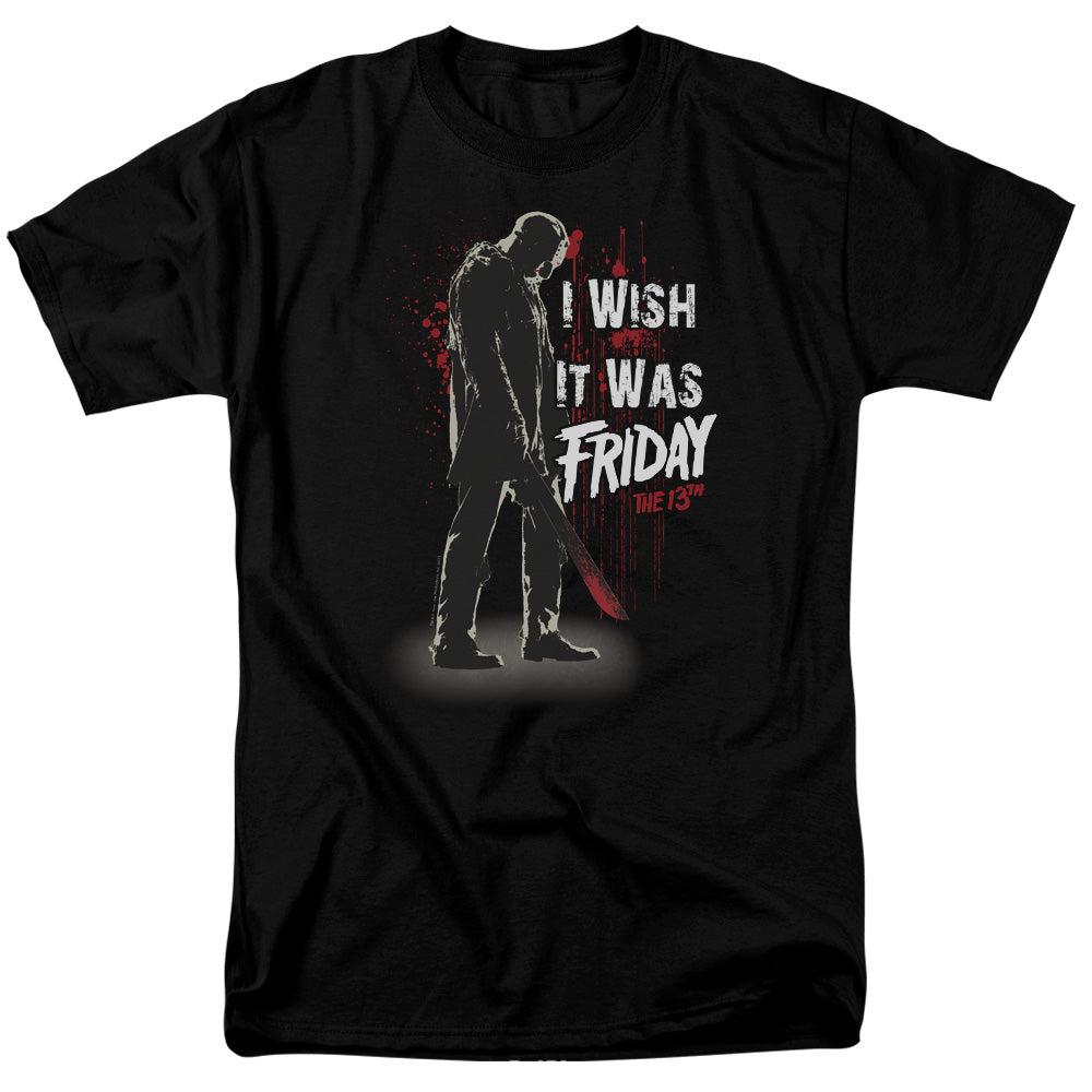 FRIDAY THE 13TH Terrific T-Shirt, I Wish It Was Friday