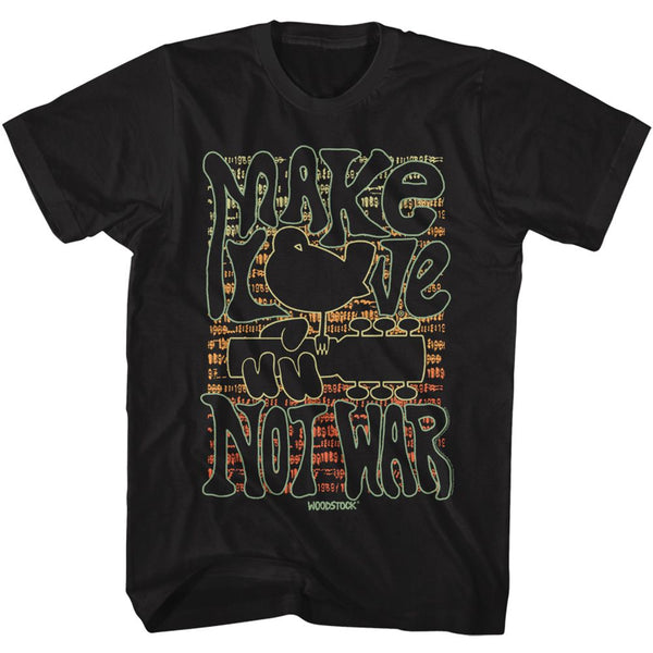 WOODSTOCK Eye-Catching T-Shirt, Make Love not War