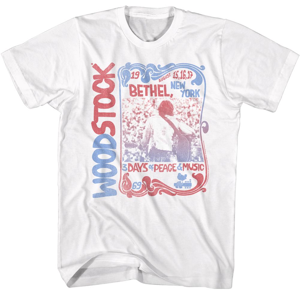 WOODSTOCK Eye-Catching T-Shirt, Nouveau Border