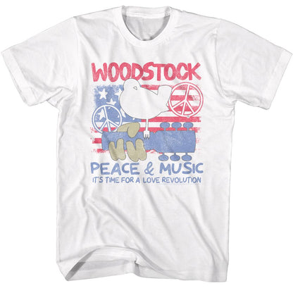 WOODSTOCK Eye-Catching T-Shirt, Love Revolution