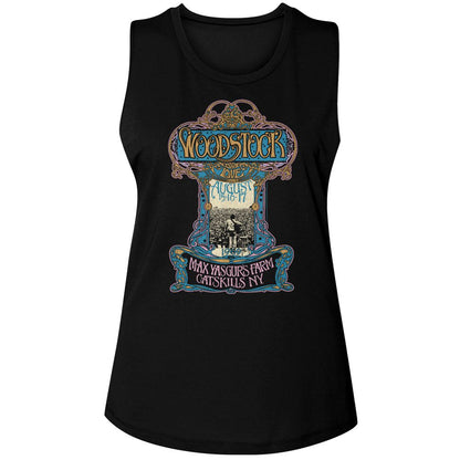 WOODSTOCK Tank Top for Ladies, Nouveau Poster