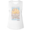WOODSTOCK Tank Top for Ladies, Peace And Music Landscape