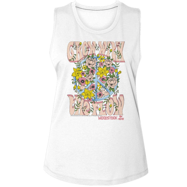 WOODSTOCK Tank Top for Ladies, Grow With The Flow