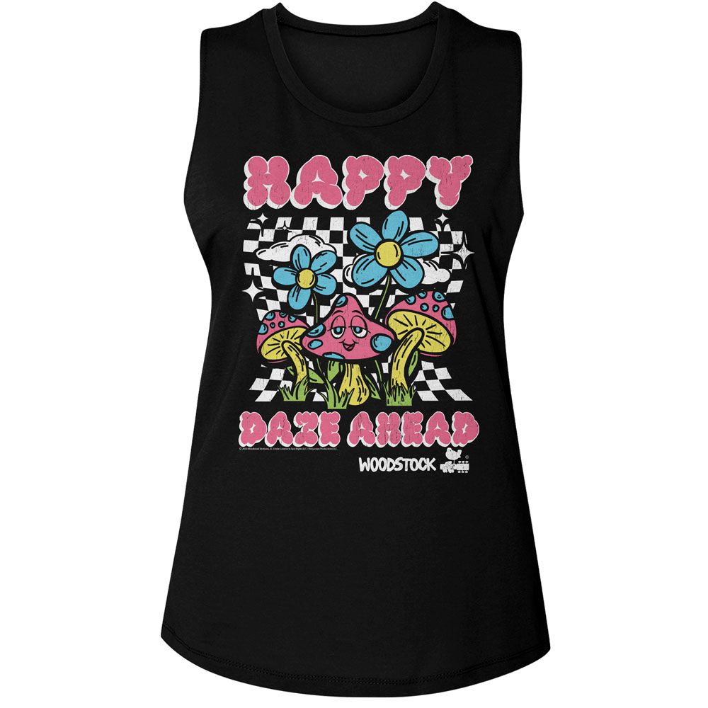 WOODSTOCK Tank Top for Ladies, Happy Daze Ahead