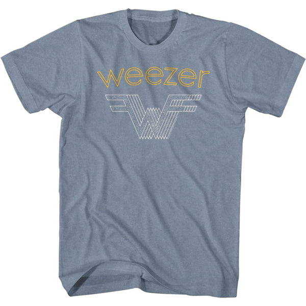 WEEZER Eye-Catching T-Shirt, Stacked W