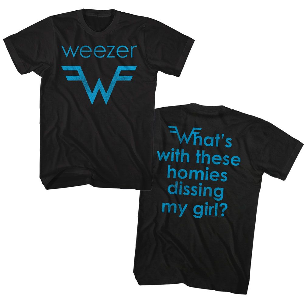 WEEZER Eye-Catching T-Shirt, Homies