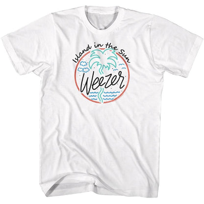 WEEZER Eye-Catching T-Shirt, Island in the Sun