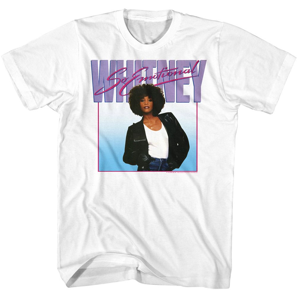 WHITNEY HOUSTON Eye-Catching T-Shirt, So Emotional