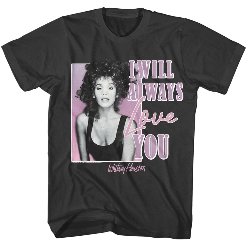 WHITNEY HOUSTON Eye-Catching T-Shirt, I Will Always Love You