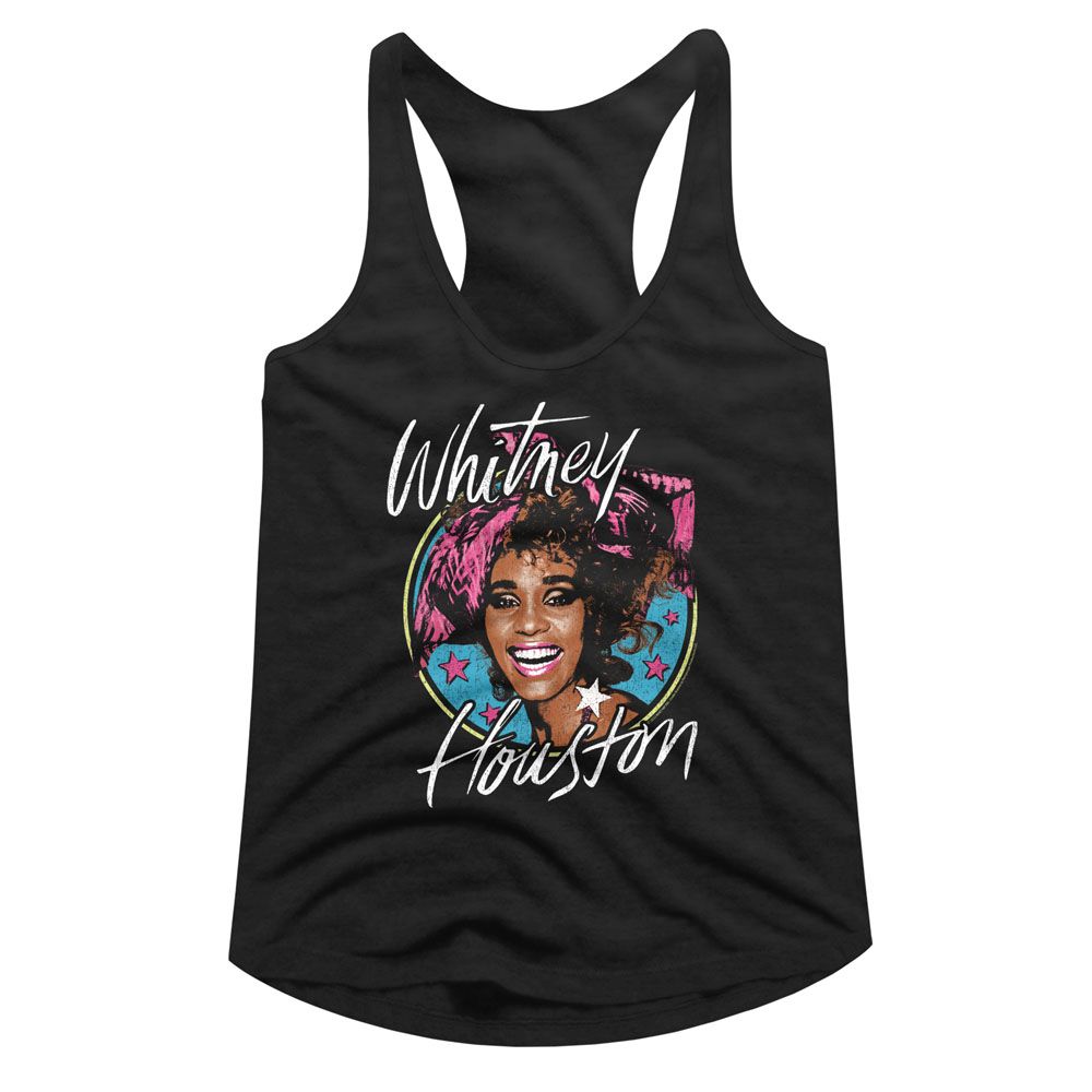 Women Exclusive WHITNEY HOUSTON Racerback, Stars