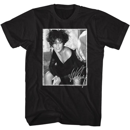 WHITNEY HOUSTON Eye-Catching T-Shirt, Signed Photo