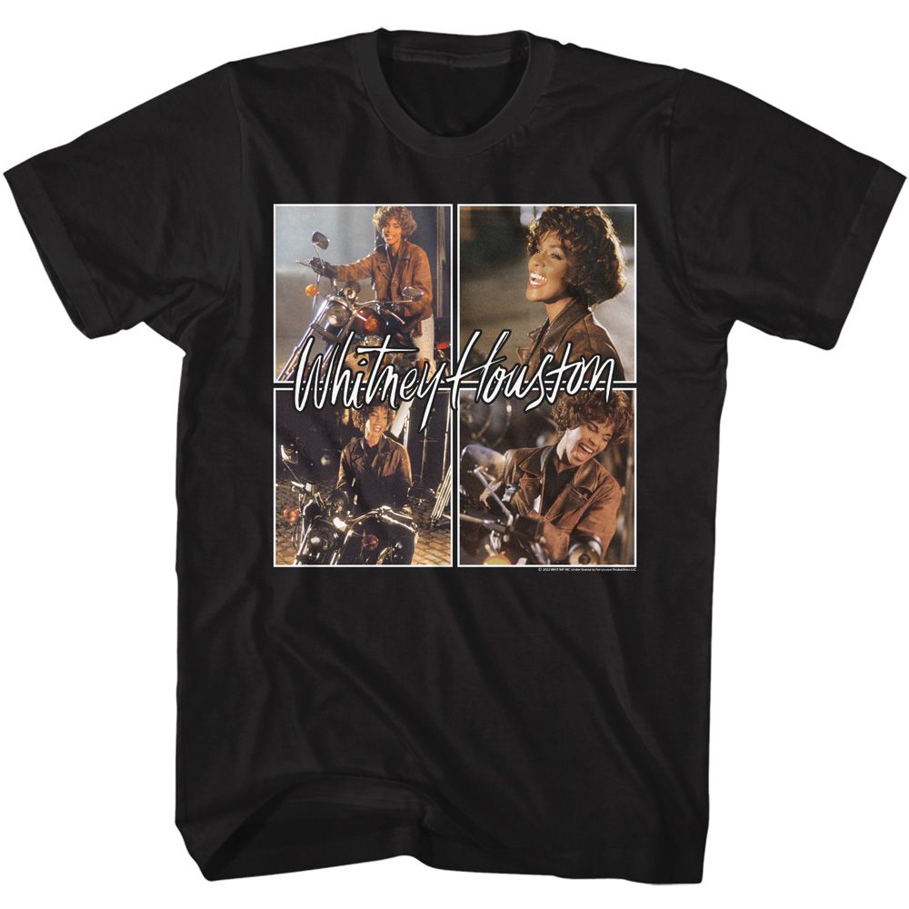 WHITNEY HOUSTON Eye-Catching T-Shirt, Squares