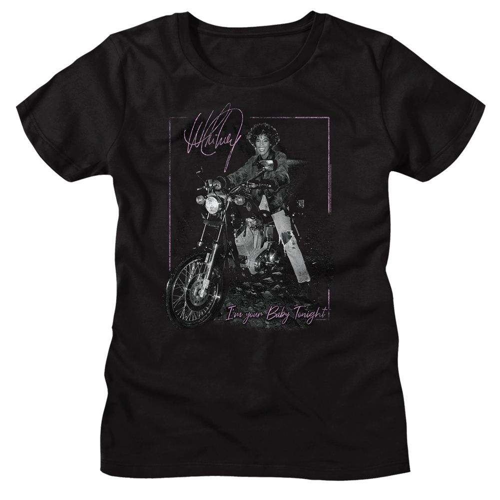 Women Exclusive WHITNEY HOUSTON T-Shirt, Motorcycle