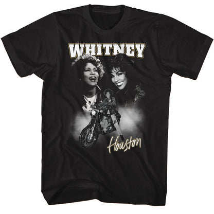 WHITNEY HOUSTON Eye-Catching T-Shirt, Collage