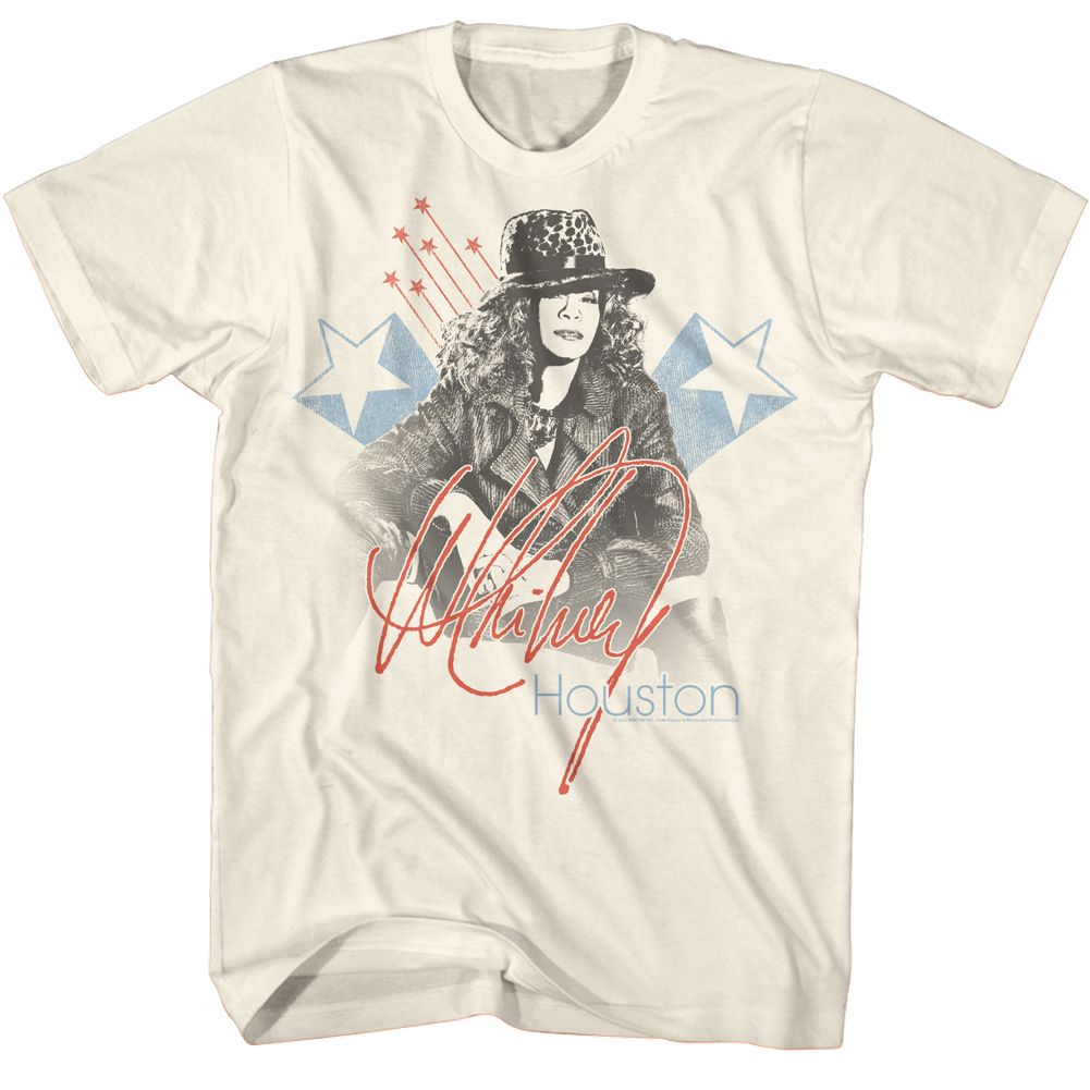 WHITNEY HOUSTON Eye-Catching T-Shirt, Americana