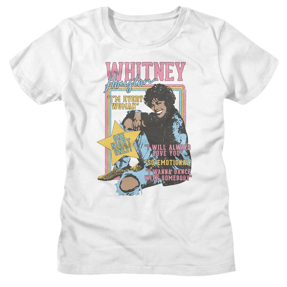 WHITNEY HOUSTON T-Shirt, One Night Only