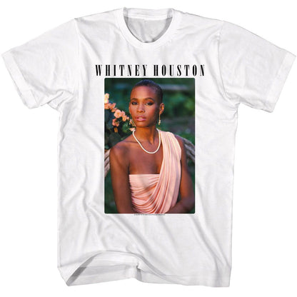 WHITNEY HOUSTON Eye-Catching T-Shirt, Photo And Logo