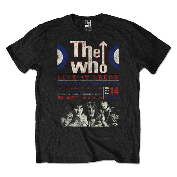 THE WHO Attractive T-Shirt, Live at Leeds '70