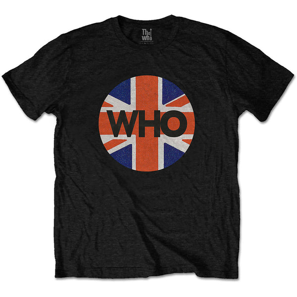 THE WHO Attractive T-Shirt, Union Jack Circle