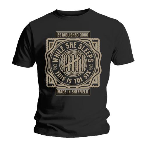 WHILE SHE SLEEPS Attractive T-Shirt, This Is Six