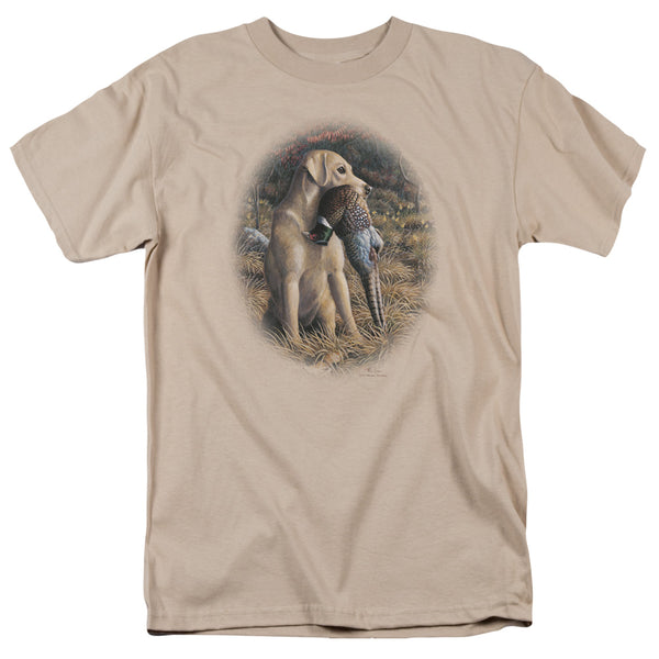 WILDLIFE Feral T-Shirt, Yellow Lab With Pheasant