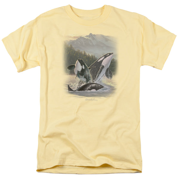WILDLIFE Feral T-Shirt, Breaching Orcas