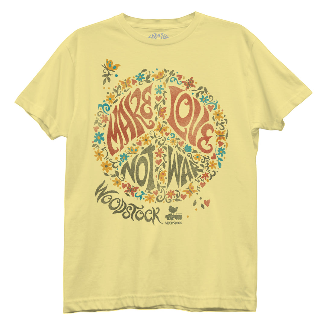 WOODSTOCK Lightweight T-Shirt, Make Love