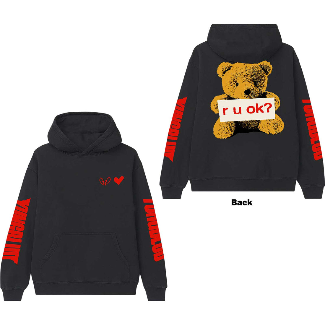 YUNGBLUD Attractive Hoodie, R-u-ok?