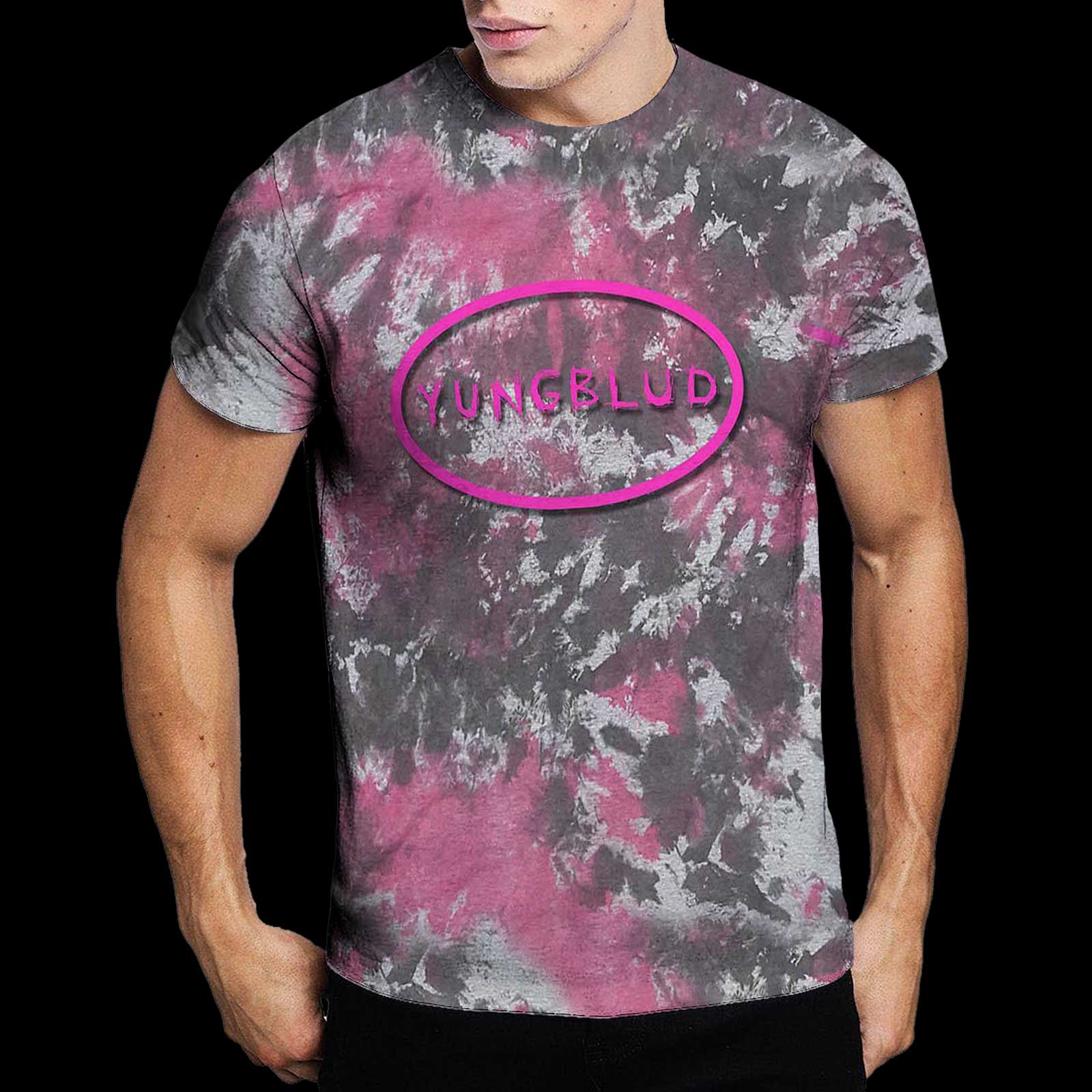 YUNGBLUD Attractive T-Shirt, Scratch Logo Oval