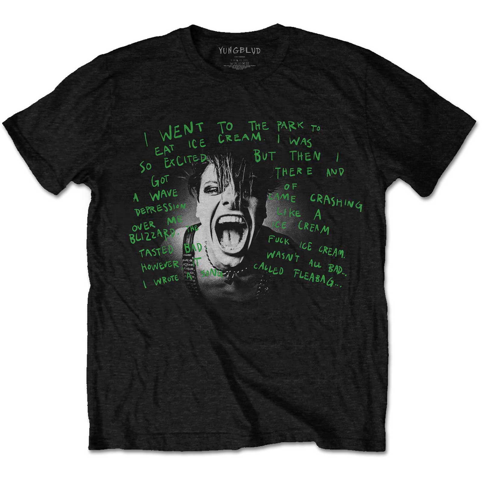 YUNGBLUD Attractive T-Shirt, Lyric Photo