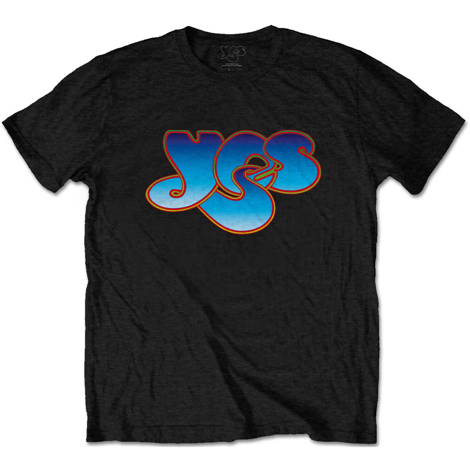 YES Attractive T-Shirt, Classic Blue Logo