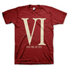 YOU ME AT SIX Powerful T-Shirt, Maroon Roman Vi