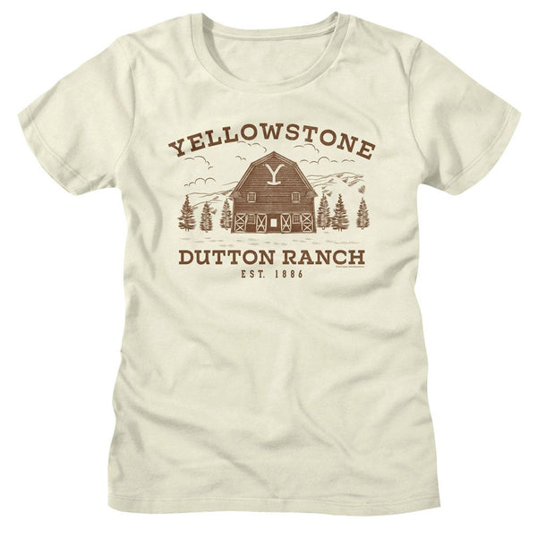 Women Exclusive YELLOWSTONE T-Shirt, Dutton Ranch Montana