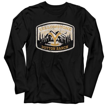 YELLOWSTONE Long Sleeve T-Shirt, Dutton Ranch Patch