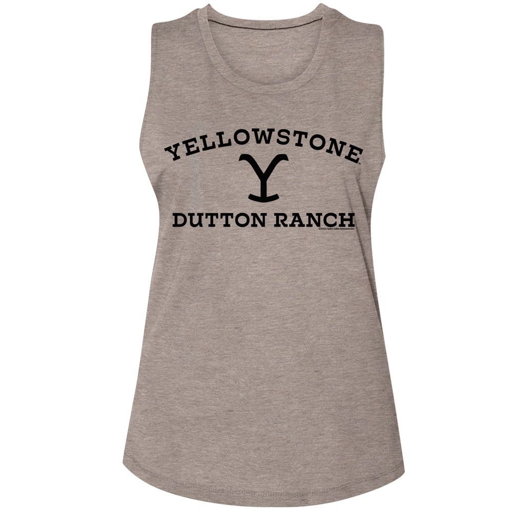 YELLOWSTONE MUSCLE TANK, Yellowstone Dark Logo