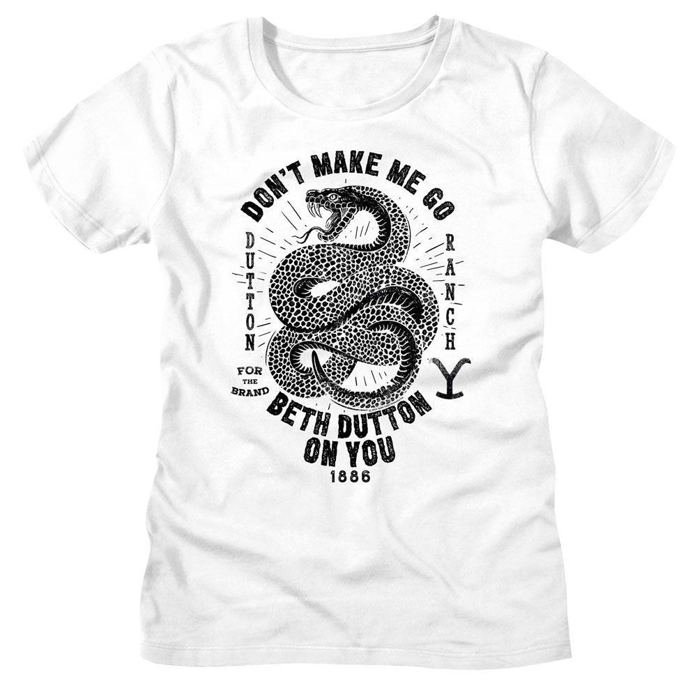 YELLOWSTONE T-Shirt, Yellowstone Snake Dont Make Me